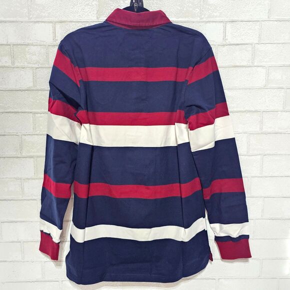Born Fly Crystal Rugby Long Sleeve Polo Men's Size Medium NWT - Picture 3 of 8